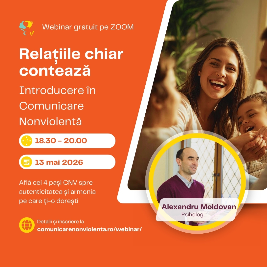 Webinar gratuit comunicare nonviolenta - ABC in CNV